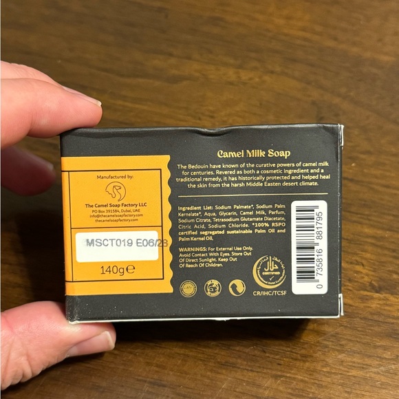 The Camel Soap Factory - Camel Milk Soap Bar - Citrus - Picture 2 of 7